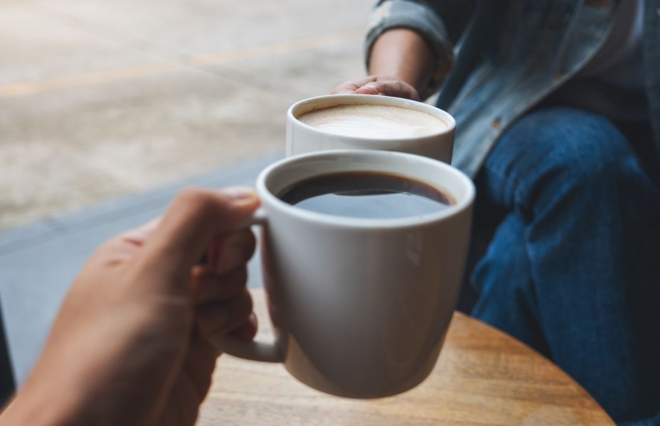close up of people drinking tea